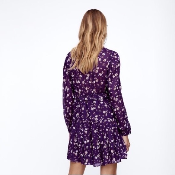 Zara Purple Floral Dress - Picture 12 of 12
